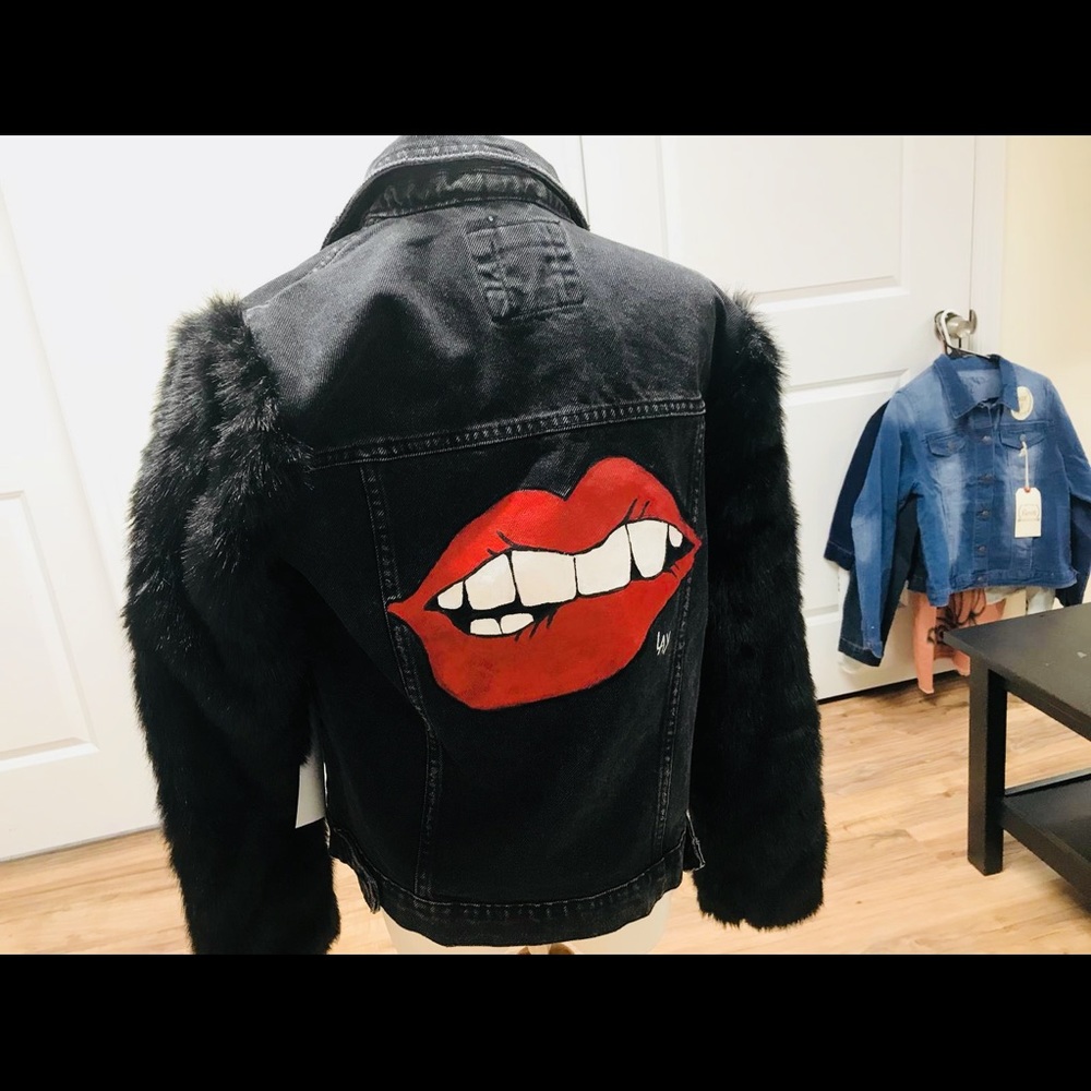 Black Jean Jacket, Handmade